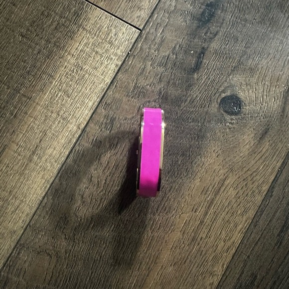 Kate Spade New York Gold Tone Bangle Watch Pink Accent Square Face - Picture 3 of 4